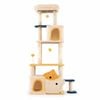 Costway 159cm Cat Tree Tower Condo Scratching Post Fish-shape Platform