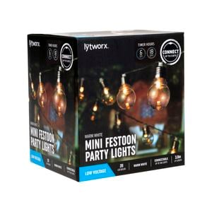 Lytworx 20 Warm White LED Connectable Party Lights