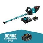 Makita 18V LXT 5.0Ah 600mm Hedge Trimmer Kit