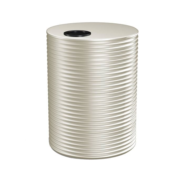 Kingspan 8000L Round Steel Water Tank - Surfmist 2400mm x 1860mm