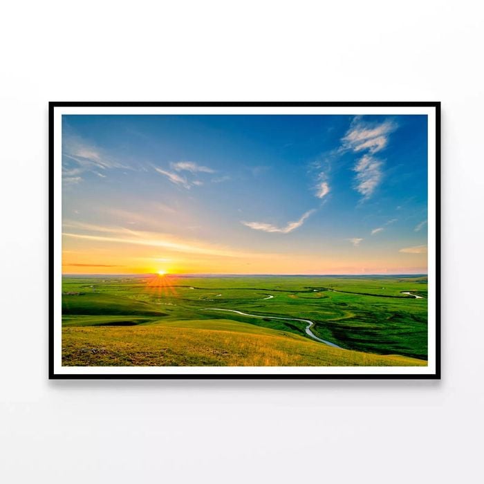 The Summer Grassland of China  Print 100% Australian Made 90x60cm  (Poster)