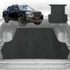 6D Diamond Ute Tub Mat for Nissan Navara Dual Cab Pro-4X 2022-Current (with spray on liner or no liner)-Black-Outback GT