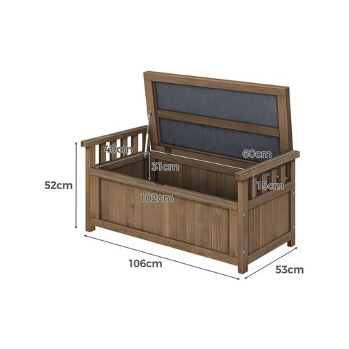 Outdoor bench seat with storage bunnings sale