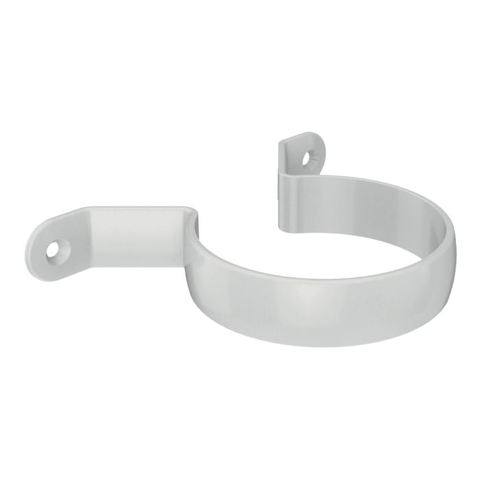 Marley 80mm Gull Grey Saddle Pipe Clip