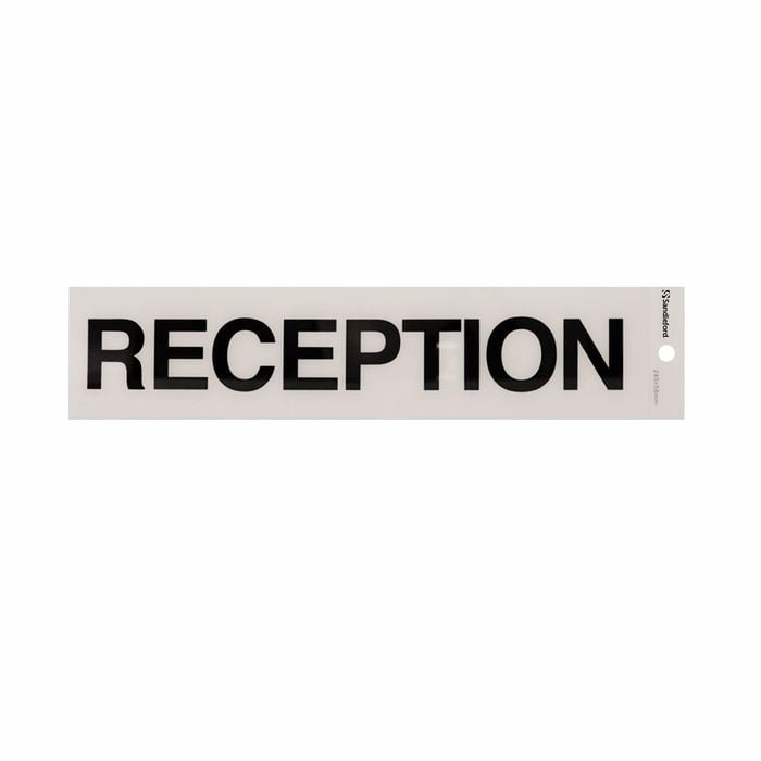 Sandleford 245mm Self Adhesive Reception Sign
