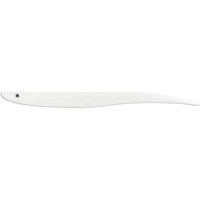 6 Pack of 9 Inch Silstar SlapStix Soft Plastic Fishing Lures - Pearl