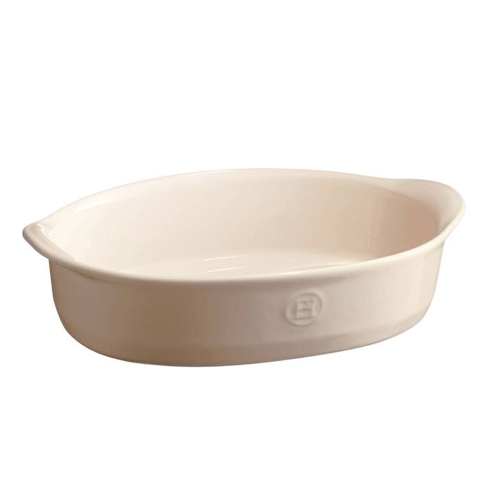 Emile Henry 29cm Ceramic Oven Baking Dish Oval Medium Clay