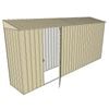 Build-a-Shed 0.8 x 4.5 x 2m Skillion Single Hinged Side Door Shed - Cream