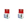 2PK Canon Pixma CL511 Colour Ink Cartridge 244 Page Yield CMY