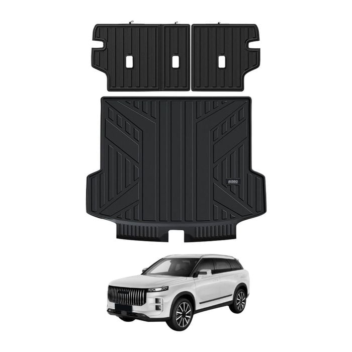 AUSGO Boot Liner Back Seat Protector Set for Jaecoo J7 2024-Onwards Cargo Mat Kick Mats