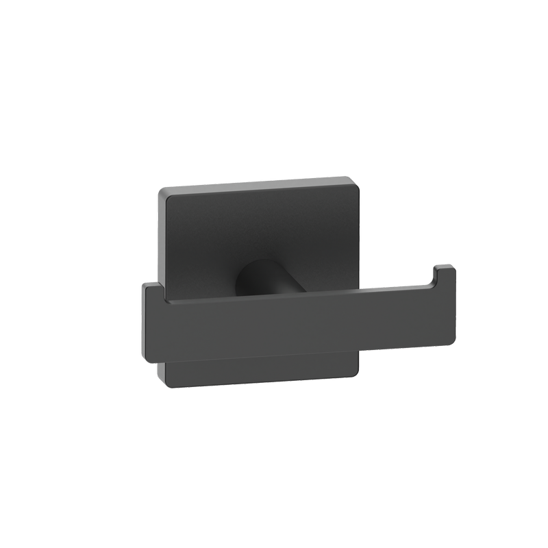 Mondella Rococo 80mm Matte Black Double Robe Hook