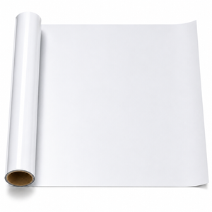 All Set 30.5 x 61cm White Iron On Vinyl