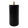 Adoored 73 x 150mm Black Round Pine Furniture Leg