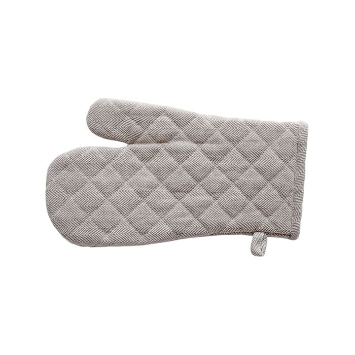 Herringbone Oven Gloves- Charcoal