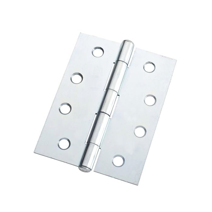 Lane 100mm Zinc Plated Fixed Pin Butt Hinge - 20 Pack