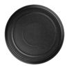 Olympia Cavolo Flat Round Plate Textured Black 220mm 6 Pack Dinnerware