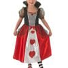 Classic Red Queen Of Hearts Girls Costume - 3-5