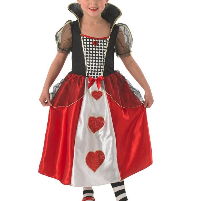Classic Red Queen Of Hearts Girls Costume - 3-5