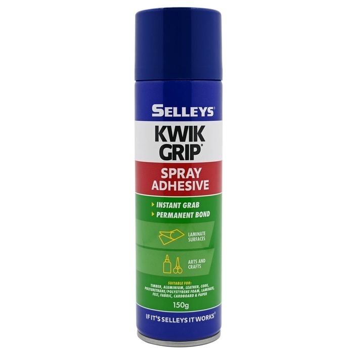 Selleys 150g Kwik Grip Spray Contact Adhesive - 150g