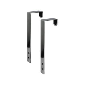 Adoored Chrome Over-The-Door Arm Hook - Pair