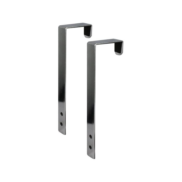 Adoored Chrome Over-The-Door Arm Hook - Pair