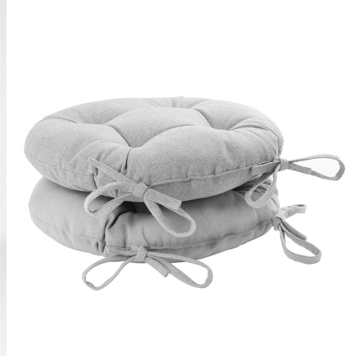 Harbour Housewares Round Dining Chair Seat Cushions - Pack Of 2