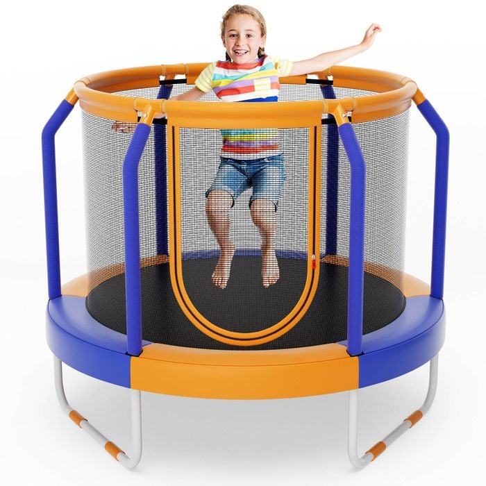 Costway 48" Trampoline W/safety Enclosure Perfect Christmas Birthday Gift Indoor & Outdoor
