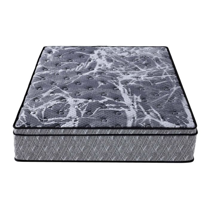 Bellos Living Bamboo Charcoal Infused Memory Foam Mattress Euro Top 32cm Queen/Black