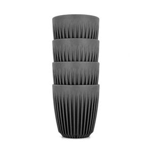 Huskee Charcoal Cups - 4 Pack - 8oz