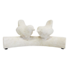 Lvd Bird Chatter Poly Resin Animal Sculpture Indoor/outdoor Decor 20x8.5x7cm