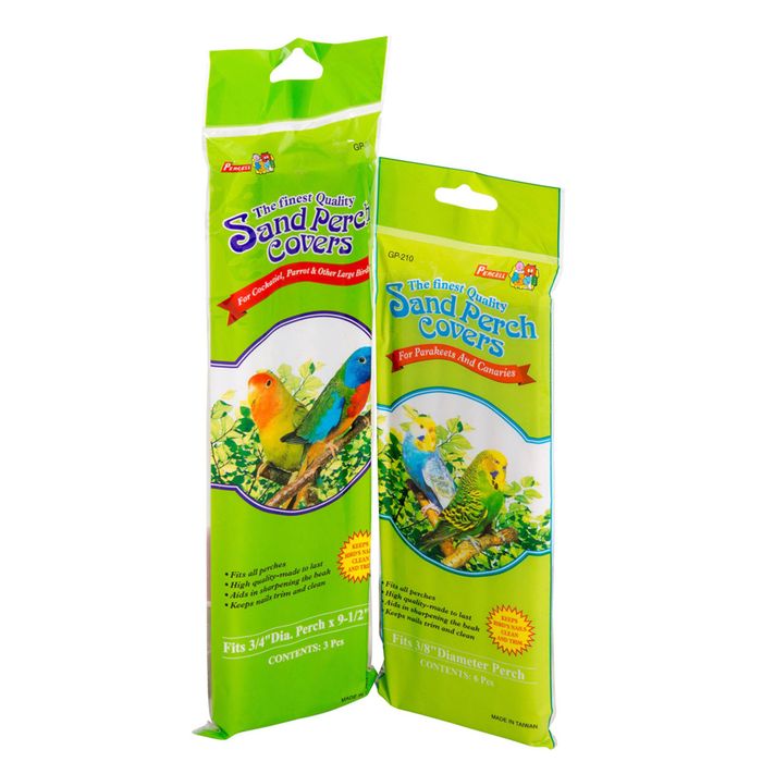 Percell Sand Perch Covers For Cockatiel & Parrots Large 3 Pack