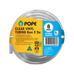 Pope 6mm x 5m Clear Vinyl Tubing