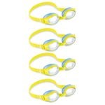 4PK Intex Hypoallergenic Junior Swimming Eye Goggles 3-8y
