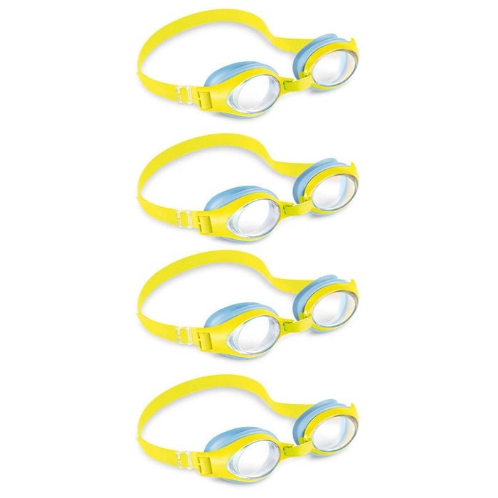 4x Intex Hypoallergenic Kids/Junior Outdoor Swimming/Snorkeling Eye Goggles 3-8y