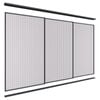 Lugna 2100 x 2701-3600mm Black VJ Panels Wardrobe Triple Sliding Doors