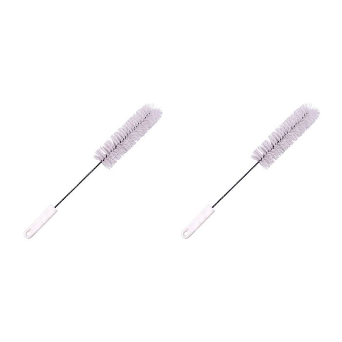 2x Appetito Small All Purpose Acrylic Bristles Bottle Brush White Home Cleaning
