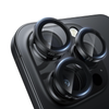 Metal Camera Lens Glass Individual Eagle Protector Cover - For Apple iPhone 17 Pro / 17 Pro Max (Black)