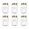 Genuine Preserve Glass Jar Set Of 6 500ml Kilner
