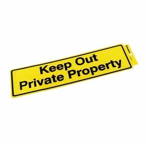 Sandleford Keep Out Private Property Self Adhesive Sign