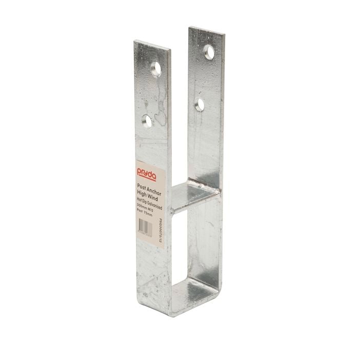 Pryda Post Anchor High Wind 300 x 75mm M12