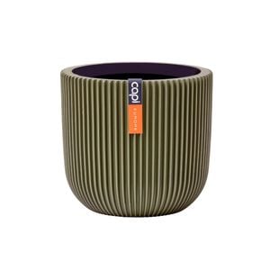 Capi 17 x 15cm Green Groove Indoor Plant Pot