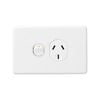 DETA X6 White Single Power Point - Gloss White