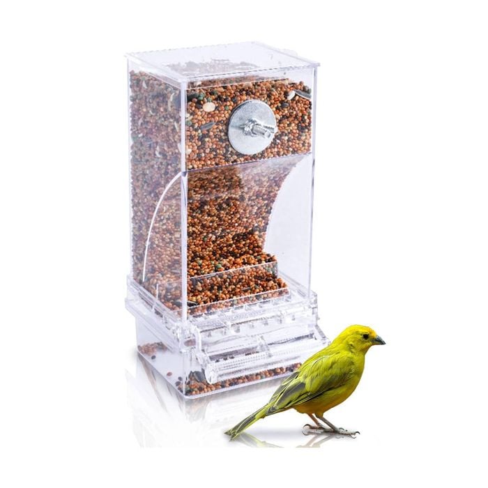 Mess Free Acrylic Automatic Bird Feeder Cup No Mess Feeder