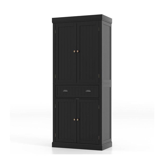 Costway Buffet Sideboard Kitchen Pantry Cupboard Large Storage Cabinet Black