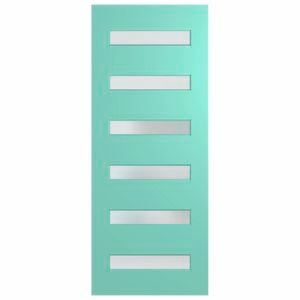 Hume 2340 x 1200 x 40mm Entrance Door Newington Translucent Glass XN16