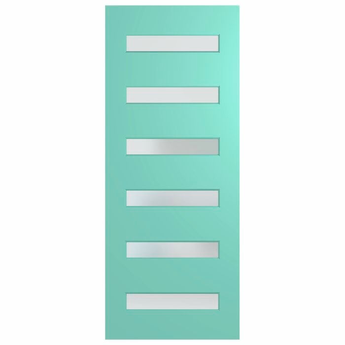 Hume 2340 x 1200 x 40mm Entrance Door Newington Translucent Glass XN16