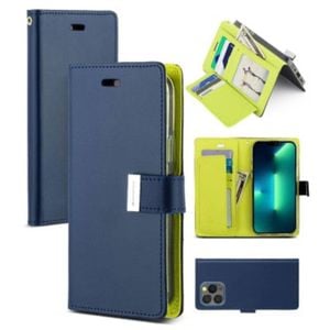Goospery Rich Diary For Iphone 16 Plus - Navy