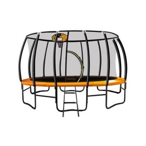 Kahuna Trampoline 16 Ft With Basketball Set - Orange