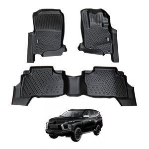 AUSGO Car Floor Mats for Mitsubishi Pajero Sport 2015-Onwards All-Weather Floor Liners