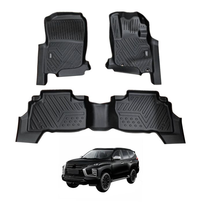 AUSGO Car Floor Mats for Mitsubishi Pajero Sport 2015-Onwards All-Weather Floor Liners